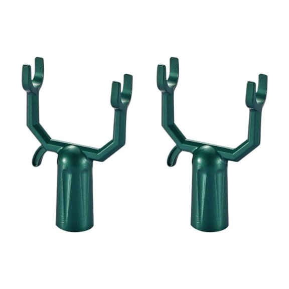 Zxpjkyu 2x Clothes Pole Forks Portable Replacement Laundry Tree Branch Support green