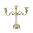 thumbnail image 1 of Zxpjkyu 3 Arms Candle Holder Modern Candlelight Stand for Living Room Bar Home Decor Gold, 1 of 9