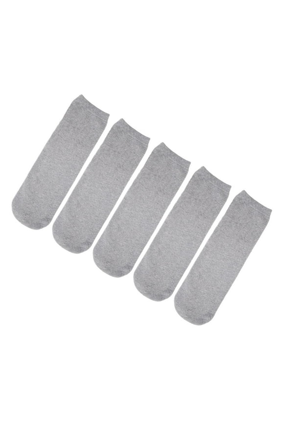 5 Pcs Protective Socks Protective Socks for Amputee Cotton Gray Sweat Absorption 28cm