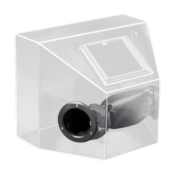 Zxpjkyu Acrylic Grinding Dust Box Polishing Booth for Cutting Engraving Wood Carving 35cmx45cm