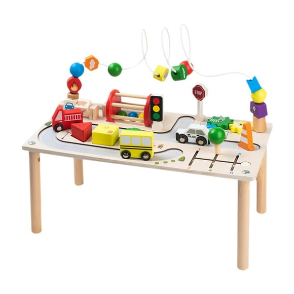 Zxpjkyu Activity Table Activity Center Bead Maze Shape Sorter Fine Skills Early Learning