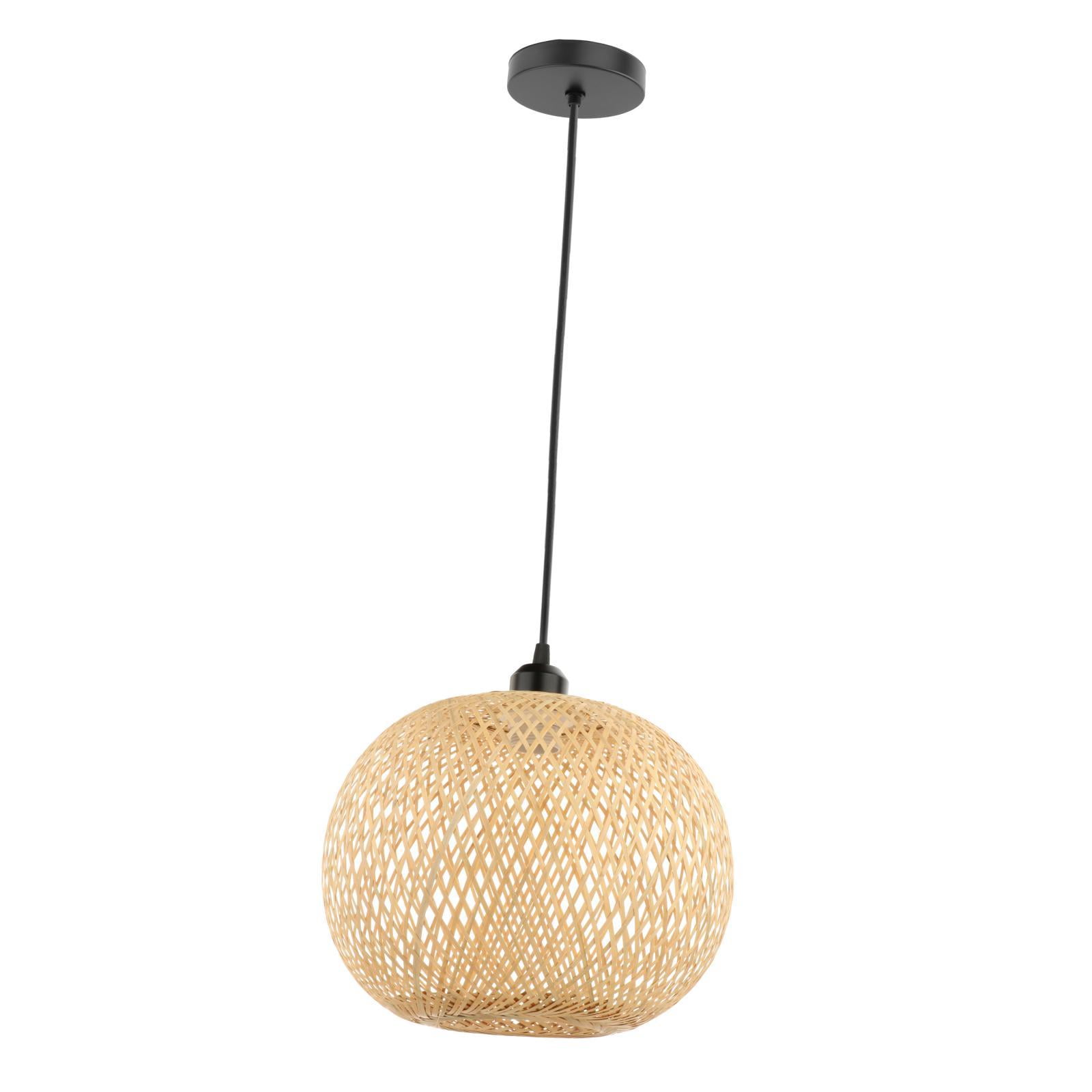 Zxpjkyu Bamboo Light Cover Pendant Replacement Hanging Woven Dust