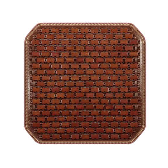 Zxpjkyu Bamboo Seat Cushion for Car and Truck, Interior Decoration for Car, Multipurpose 43.5x43.5cm Coffee