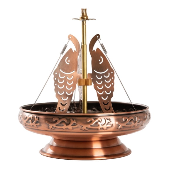 Zxpjkyu Base Coil Frame Adjustable Center Rod Metal Stick Holder Burner Stand for Office Red Bronze