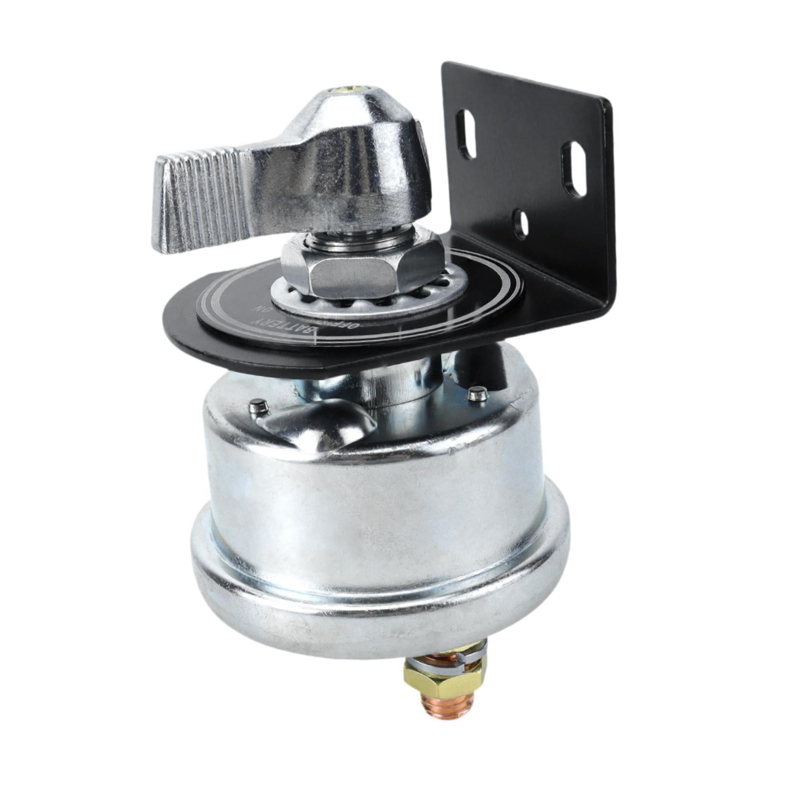 Zxpjkyu Battery Disconnect Switch 12-48V High Performance Premium Battery Cut Off Switch Silver