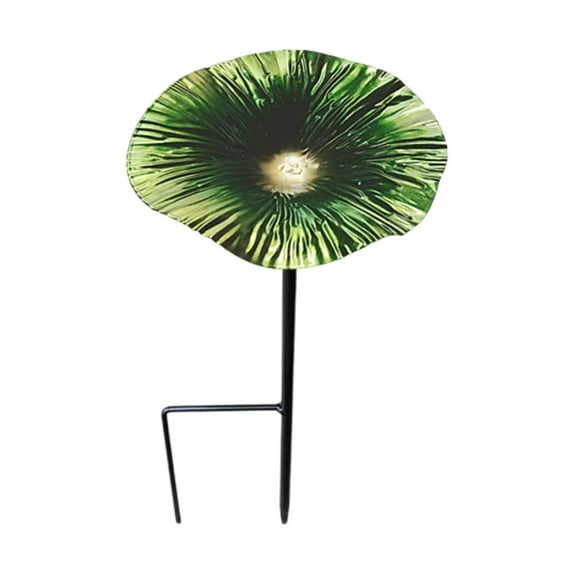 Zxpjkyu Bird Bath Bird Feeders Bowl with Stake Removeable Stand Garden Landscaping for Green