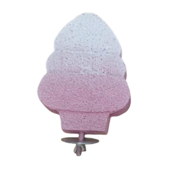 Zxpjkyu Bird Perch Stand Toy Bird Beak Grinding Perch for Parakeet Budgies Lovebirds Pink