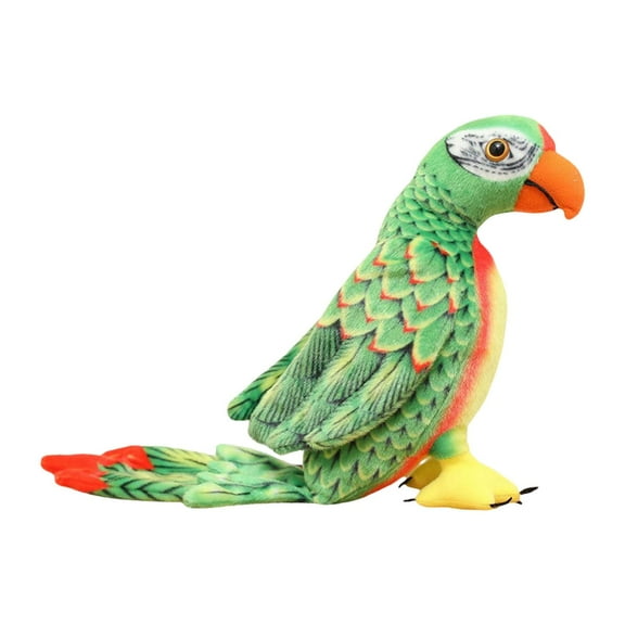Zxpjkyu Budgerigar Toy Ornament Simulation Parakeet Soft Parrot Soft Toys Bird Stuffed Green