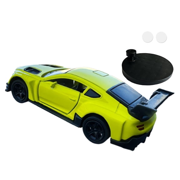 Zxpjkyu Car Model Center Decor 1/64 Home Office Desktop Decorative Birthday Gift Dynamic Yellow Green