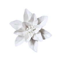 Zxpjkyu Ceramic Flower Wall Decor ,3D Wall Art Sculpture ,Lily Statue Compact Unique for L