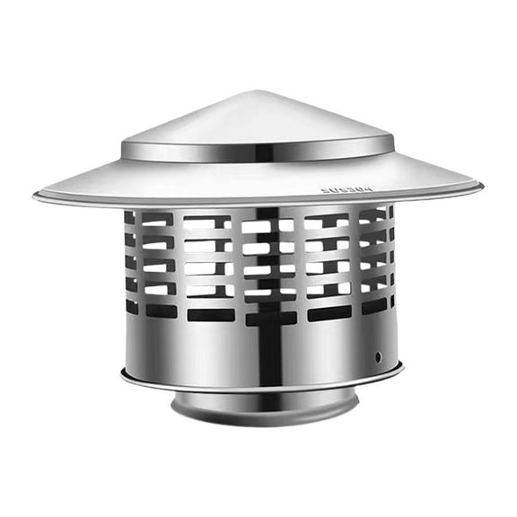 Zxpjkyu Chimney cap, chimney -smoke cover, cone top chimney stone cap rainfish discharge Style A