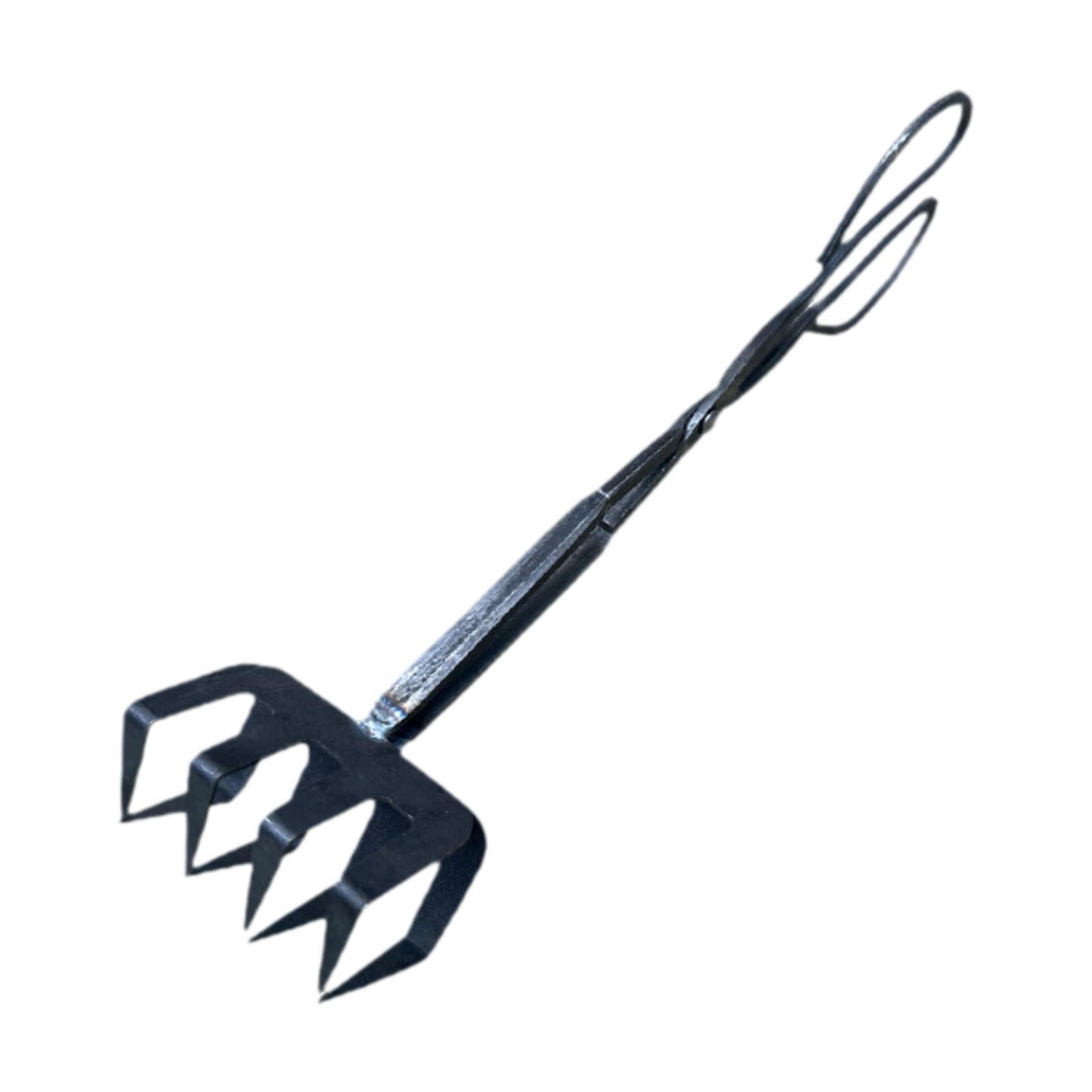 Zxpjkyu Crab Tongs Efficient Gripping Black Iron for Live Crab