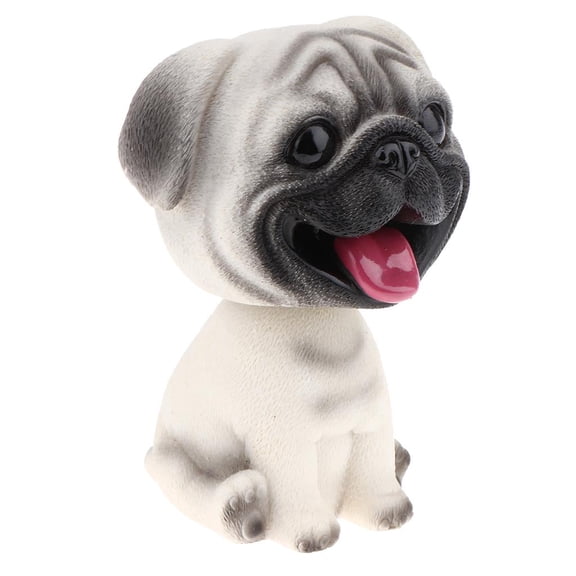 Zxpjkyu Cute Bobbing Head Dog Puppy Bobble Head Auto Car Dashboard Decors Toy Ornament - Mops