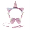 thumbnail image 1 of Zxpjkyu Cute Cartoon Rhinestones Glitter Kids Headphone for Girl Children Pink 2, 1 of 8