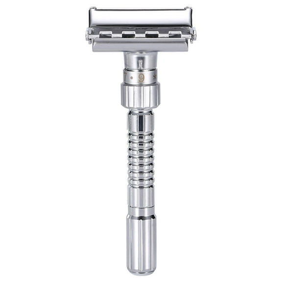 Zxpjkyu Double Edge Safety Razor Plated Reusable Double Edge Razor Beard Shaving for Men