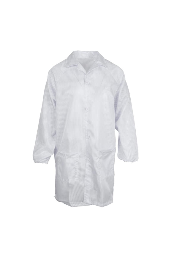 ESD-safe Anti-Static Dustproof Lab Industry Coat Clothes Women Clothing White M