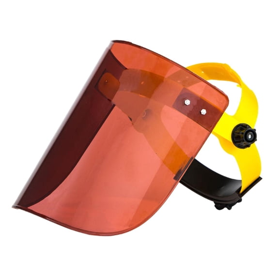 Zxpjkyu Face Shield Adjustable Headband Flexible Anti Impact Versatile Sturdy Face Guard Brown