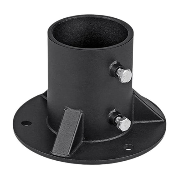 Zxpjkyu Fence Post Floor Flange Concrete Mounted Heavy Duty for Fencing Lamp Pergola 52mm