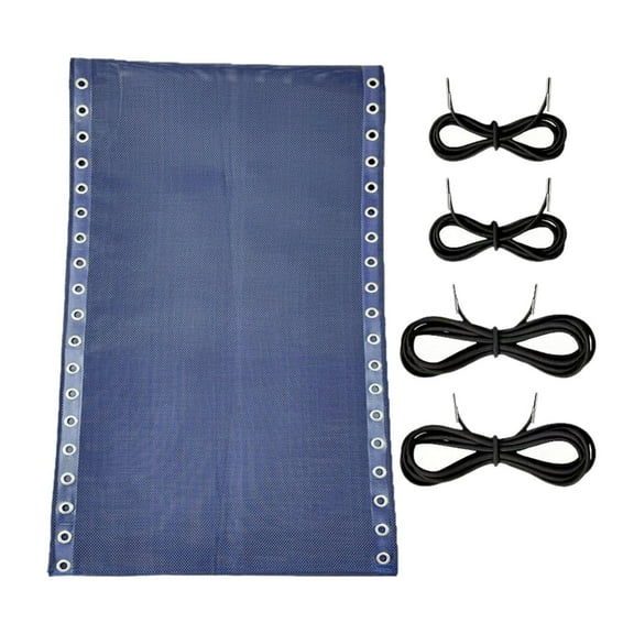 Zxpjkyu Folding Lounge Chair Repair Kit with Fabric and Cords for Patio and Beach Chairs Blue