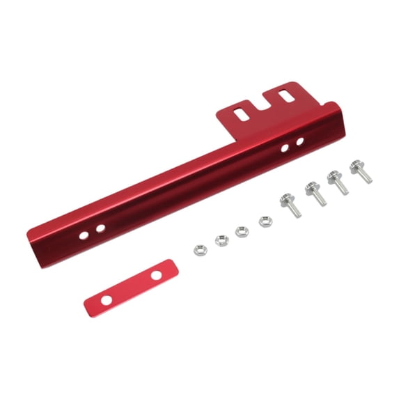 Zxpjkyu Front license plate bracket, relocator bracket, pole mounting kit, license plate red