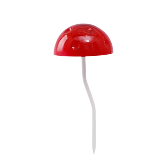 Zxpjkyu Garden Mushroom Stake Elegant Fairy Garden Craft for Driveway Patio Backyard red