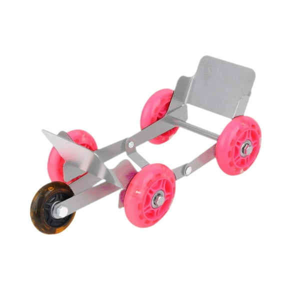 Zxpjkyu Generic Motorcycle Wheel Dolly Roller Foldable Outdoor Vehicles Heavy Duty High Silver