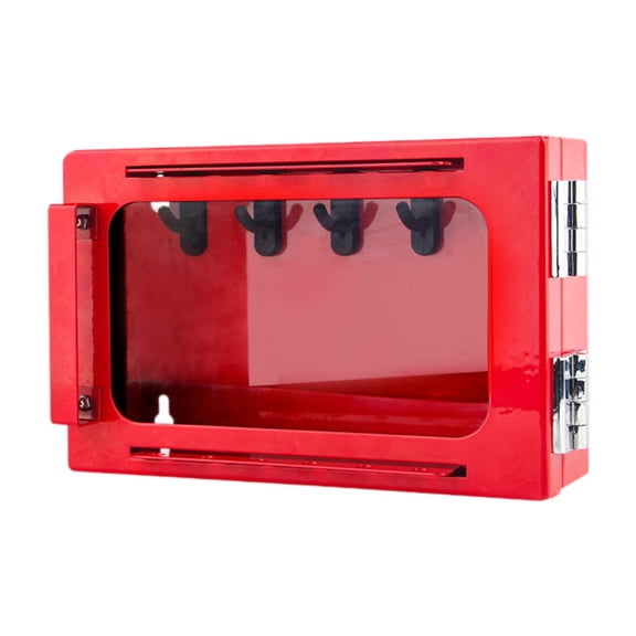 Zxpjkyu Group Lock Box Lockout Tagout Station Dustproof Portable Storage Case Wall Mount