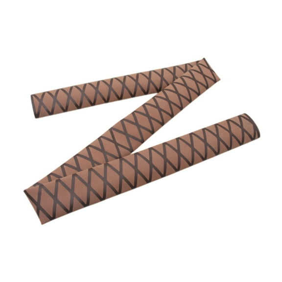 Zxpjkyu Heat Shrink Tube Texture Wrapping Wear Resistant Protective Reducing Sleeve Heat Brown