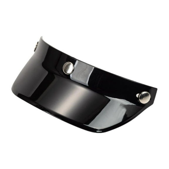 Zxpjkyu Helmet Peak Shield 3 Snap Motorbike Helmet Accessories Easy to Install Vintage Black