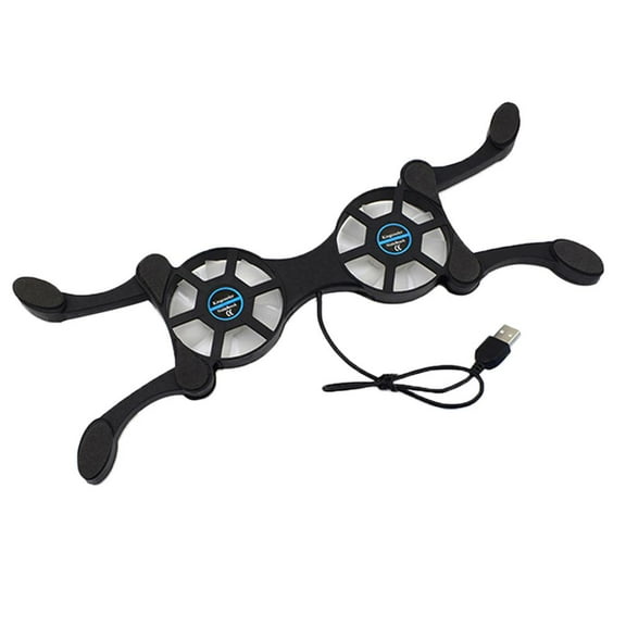 Zxpjkyu Laptop Cooling Pads with Dual Fans Portable Foldable USB Power Notebook Cooler