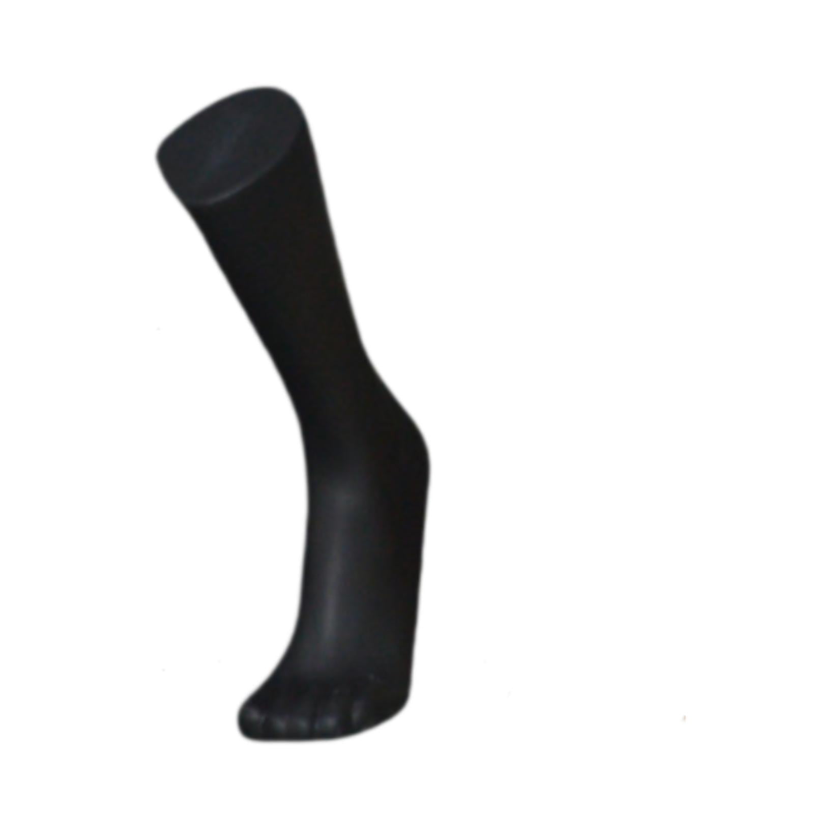 Zxpjkyu Male Mannequin Foot Model with Magnetic Base Photo Prop Sock Display Model for Long Black