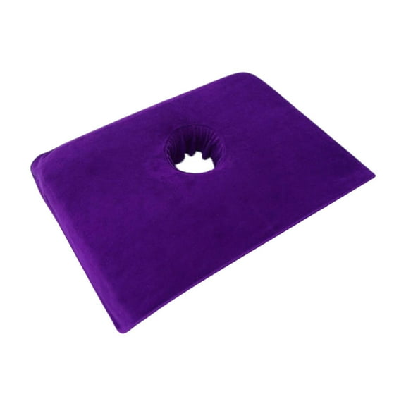 Zxpjkyu Massage Table Face Hole Towel Lightweight Washable Table Cover Soft Beauty Towel violet