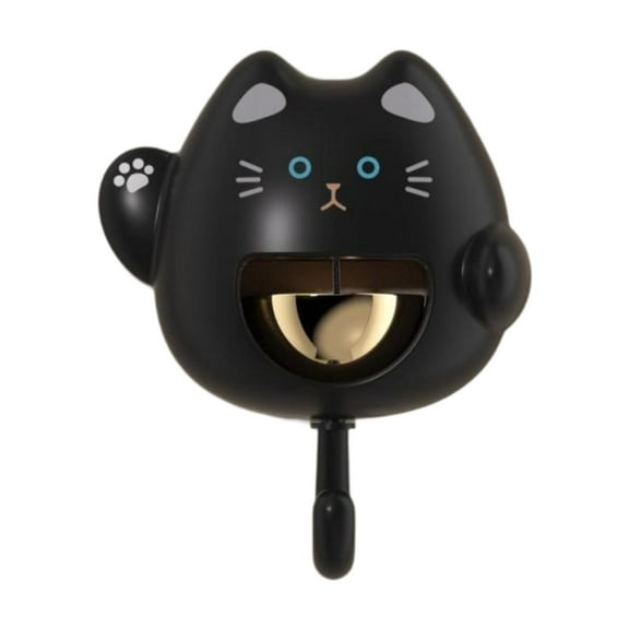 Zxpjkyu Metal Doorbell, Cat Doorbell, Interesting Door Bell for Opening Door, for Indoor black