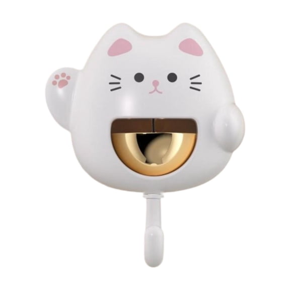 Zxpjkyu Metal Doorbell, Cat Doorbell, Interesting Door Bell for Opening Door, for Indoor white