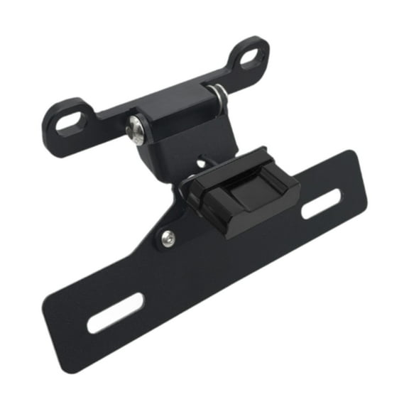 Zxpjkyu Motorcycle License Plate Bracket Holder Replacement Sturdy Easy to Install Spare Black