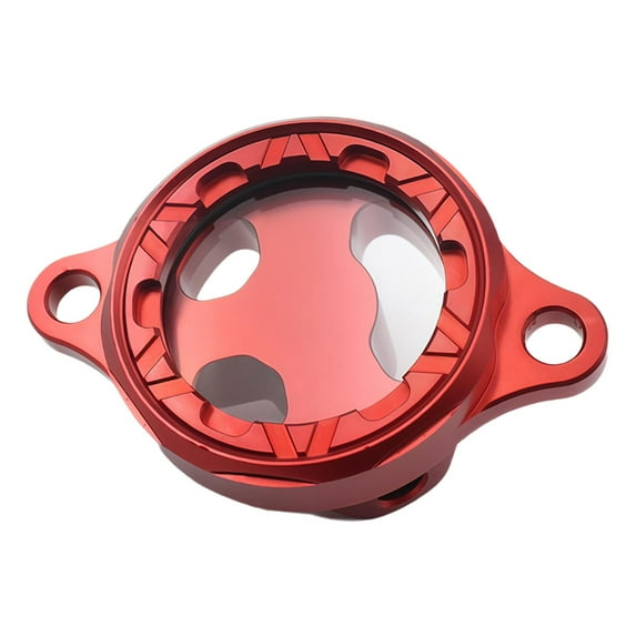 Zxpjkyu Motorcycle Oil Tank Cap, Aluminum, Durable, Replacement Accessories for Cbf450R, Red