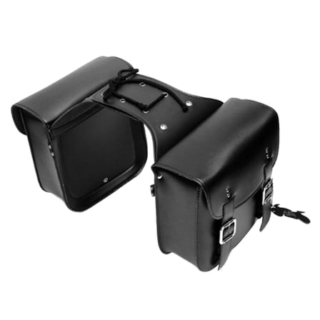 Zxpjkyu Motorcycles Saddle Bags Universal Rear Seat Side Bags Motorcycle Accessories Black