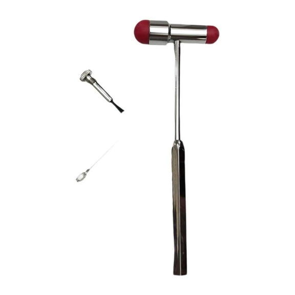 Zxpjkyu Neurological Reflex Hammer Experiment Examination Portable Percussion Hammer Red