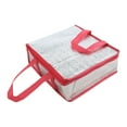 thumbnail image 1 of Zxpjkyu Pizza Delivery Bag Insulated Grocery Bag Transport Carry Hot Cold Portable Pizza Rose Red 23x23x10cm, 1 of 9