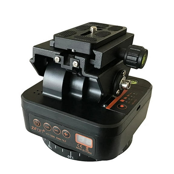 Zxpjkyu Programmable Panoramic Time-Lapse Tripod Head with Adjustable Rotating Angle, Direction - For Smartphones, Mirrorless and DSLR Cameras