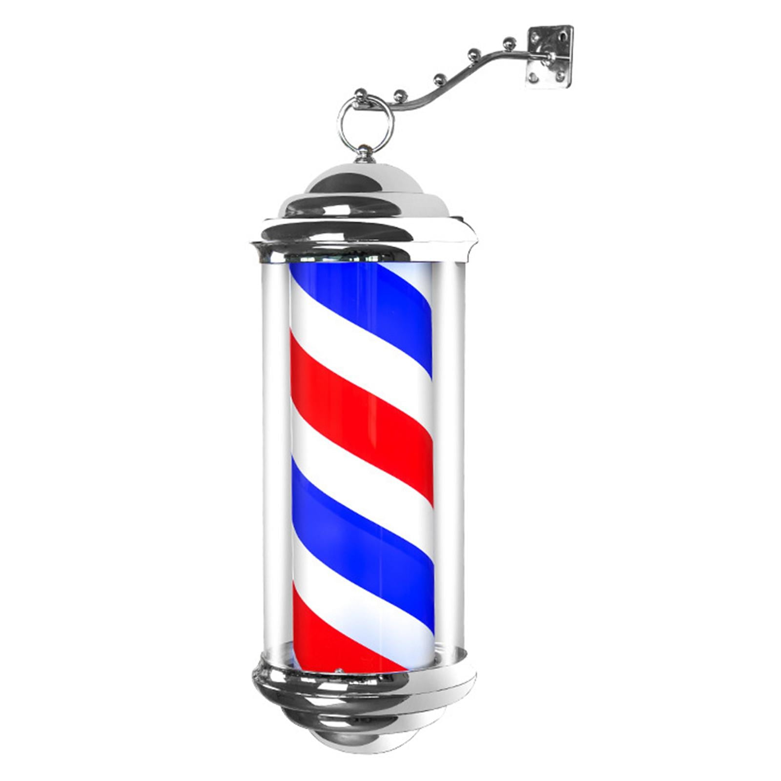 Zxpjkyu Rainproof Barber Pole LED Light Rotating Salon Sign Light ...