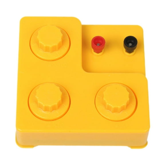 Zxpjkyu Resistance Lab Adjustable Decade Resistor Teaching Instrument Interactive Funny