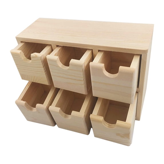 Zxpjkyu Small Drawer Storage Box Craft Mini Cabinet for Desk Living Room Accessories