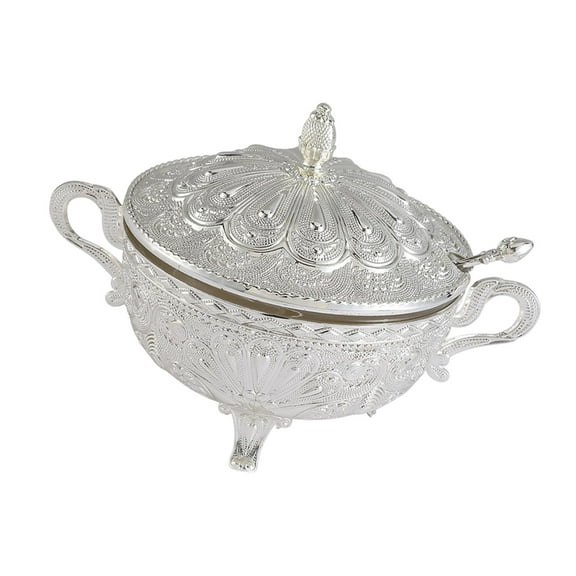 Zxpjkyu Sugar Bowl with Lid Candy Dish Reusable Coffee Bar Dining Kitchen Wedding Party