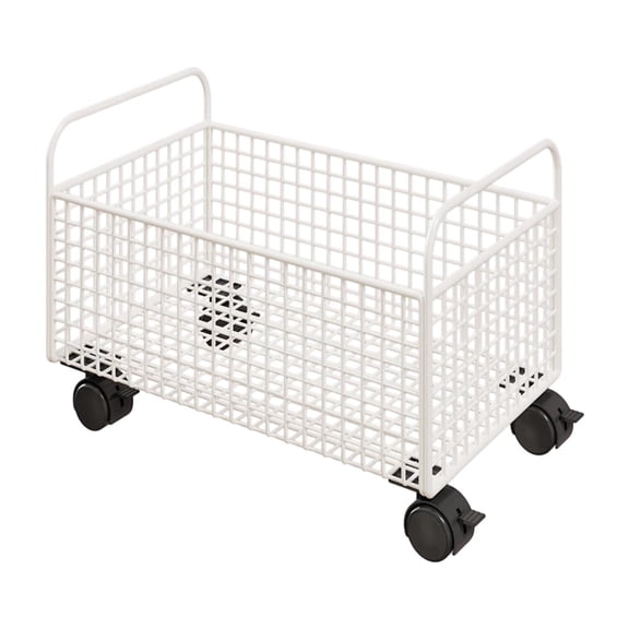 Zxpjkyu Under Desk Rolling Book Cart Bookshelf with Wheels for Daily Items Magazines 48x25x30 cm