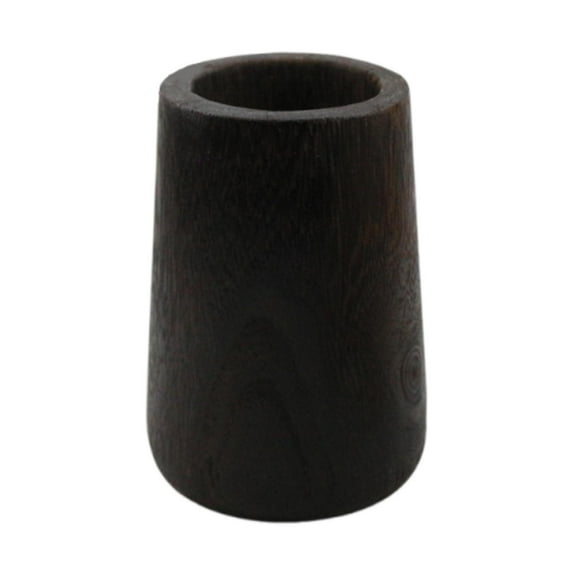Zxpjkyu Wood Vase Decorative Ornament Flower Arrangement Holder Flower Vase Rustic Small Black