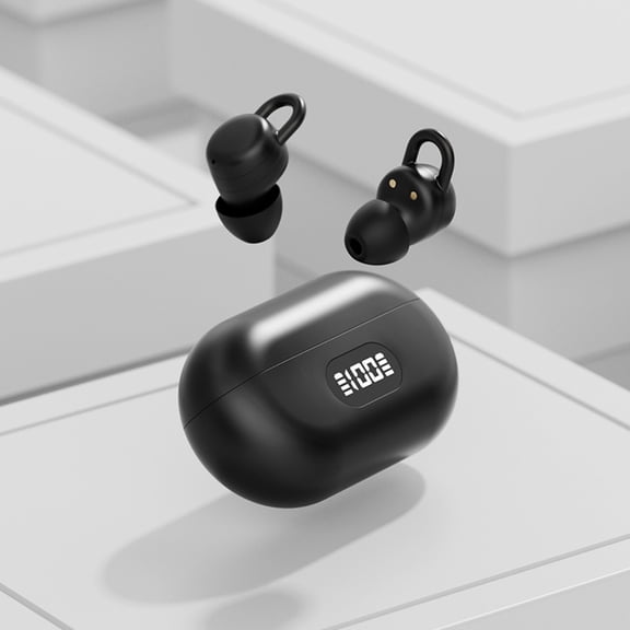 Zxsyw 5.3 Digital Display Wireless Bluetooth Headphones intelligent Noise Reduction Hifi Sound Sleep Earphones Ultra Long Battery Life High End Earphones