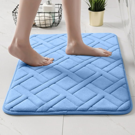 Zxsyw Anti-Fatigue Kitchen Mat, Non-Slip Floor Mat for Home and Bathroom, Machine Washable, Soft and Absorbent, Comfortable Stand Mat That Quickly Absorbs Water