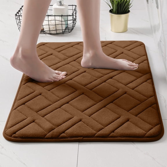 Zxsyw Anti Fatigue Kitchen Mats Non Slip Soft Absorbent Floor Mat for Home Bathroom Machine Washable Water-Resistant Comfort Mat
