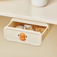 thumbnail image 1 of Zxsyw Under Desk Drawer Organizer - Wall Mounted Storage Solution for Office and Dorm - No-Punch Invisible Design for Easy Access and Tidy Workspace, Perfect for Clutter-Free Organization, 1 of 5